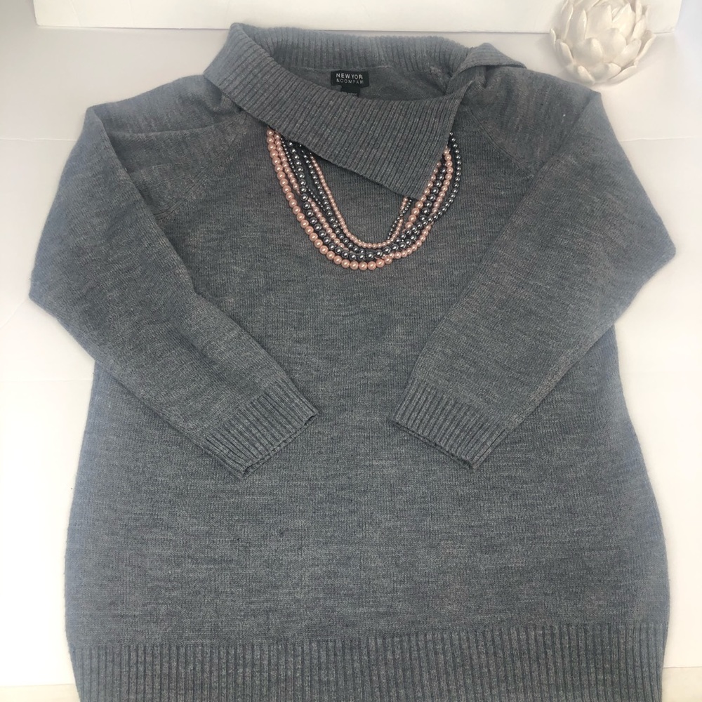 🌵◽️NY & Company Gray Sweater XL